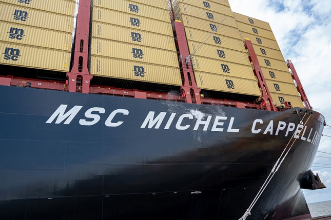 Informazioni Marittime Bremerhaven Battesimo Per Msc Michel Cappellini